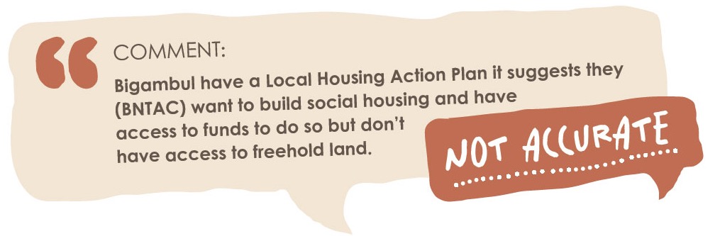 Comment Local Housing